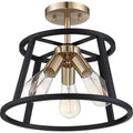 Nuvo Chassis 3 Light Semi Flush Mount