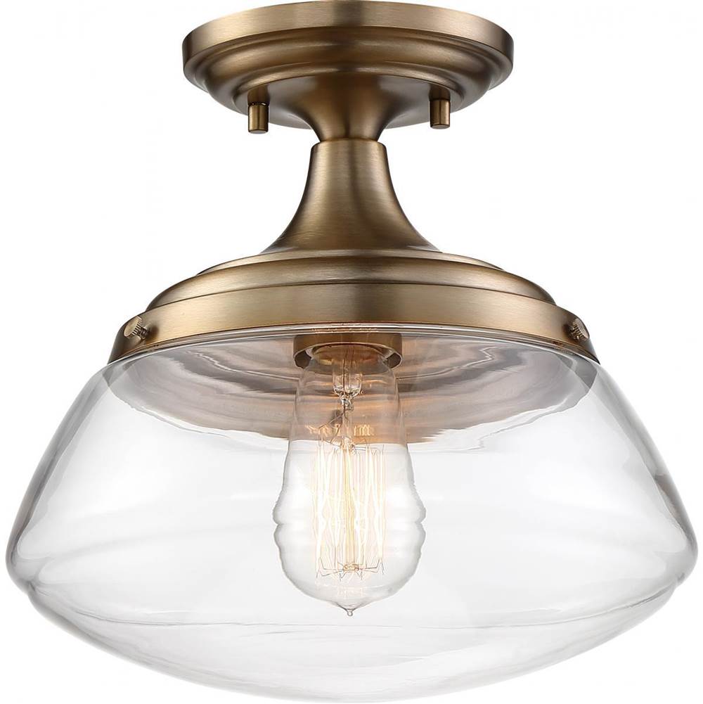 Nuvo Kew 1 Light Semi Flush
