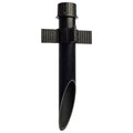 Nuvo  2 Inch Diameter Mounting Post; Pvc; Matte Black