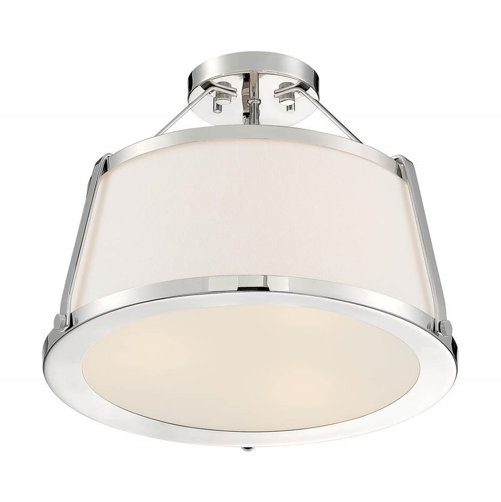 Nuvo Cutty 3 Light Semi Flush