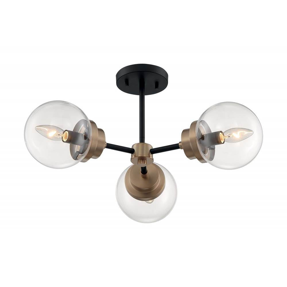 Nuvo Axis 3 Light Semi Flush