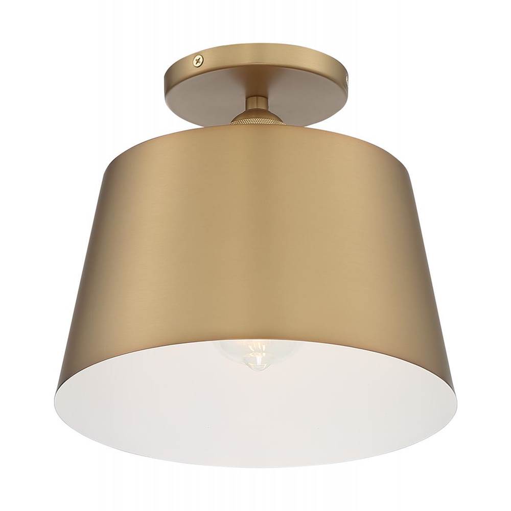 Nuvo Motif 1 Light 10'' Semi Flush