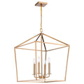 Nuvo Emma 4 Light Large Pendant; Burnished Brass Finish