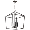 Nuvo Emma 4 Light Small Pendant; Matte Black Finish