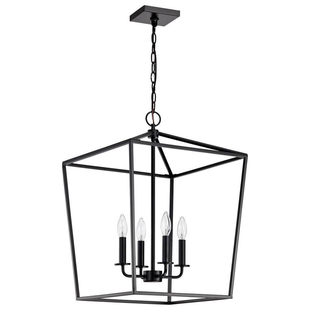 Nuvo Emma 4 Light Small Pendant; Dark Bronze Finish