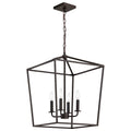 Nuvo Emma 4 Light Large Pendant; Dark Bronze Finish