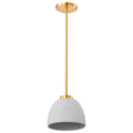 Nuvo Collins; 8 Inch Mini Pendant; Ceramic With Gold Accents