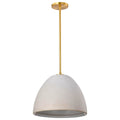 Nuvo Collins; 14 Inch Pendant; Ceramic With Gold Accents