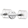 Nuvo Marlowe; 2 Light Vanity; Polished Nickel With Clear Glass