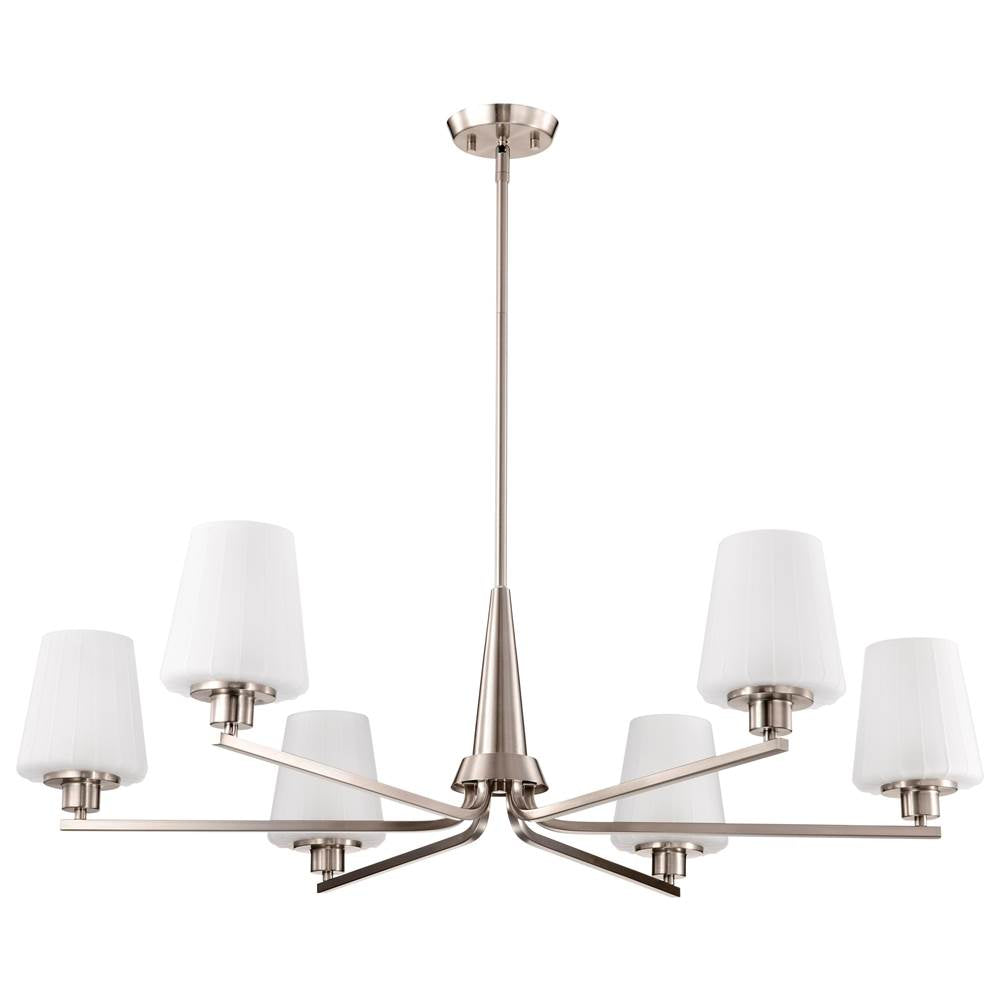 Nuvo Lune 6 Light Chandelier