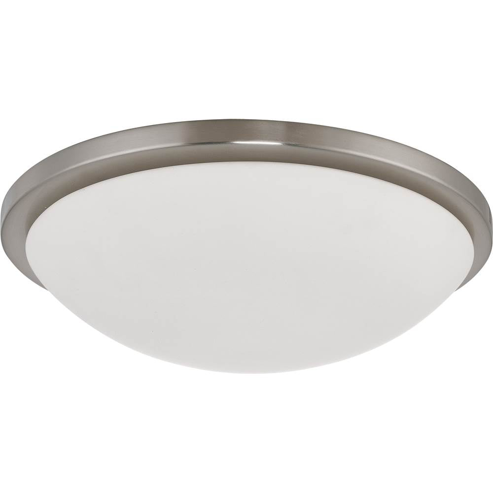 Nuvo Button Led Button Brushed Nickel 17'' Flush