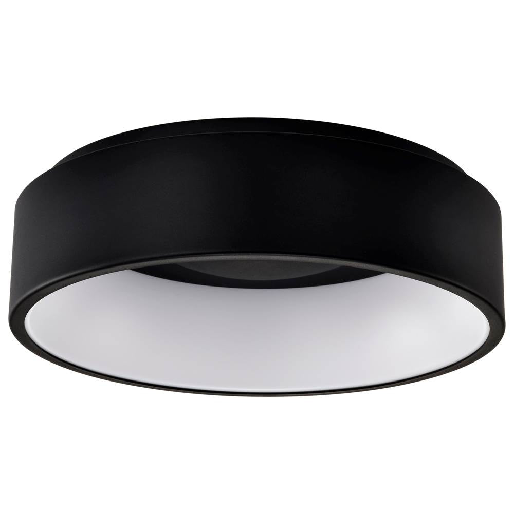 Nuvo 62-1452R1 Black Orbit - 20 Watt Led Flush Mount - Black Finish Image 1