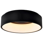 Nuvo Orbit - 20 Watt Led Flush Mount - Black Finish
