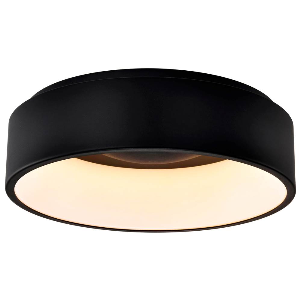 Nuvo Orbit - 20 Watt Led Flush Mount - Black Finish