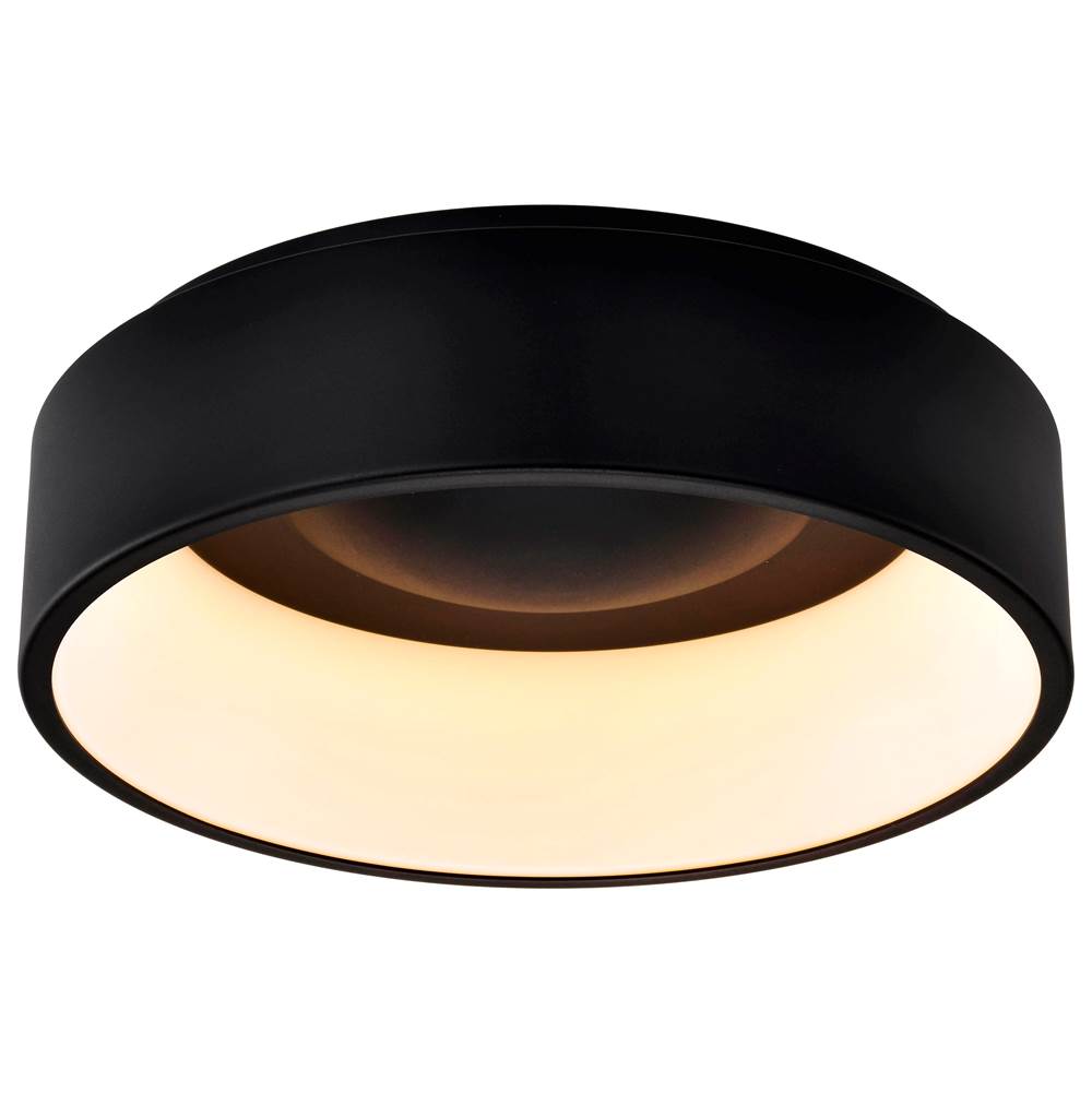 Nuvo 62-1452R1 Black Orbit - 20 Watt Led Flush Mount - Black Finish Image 6
