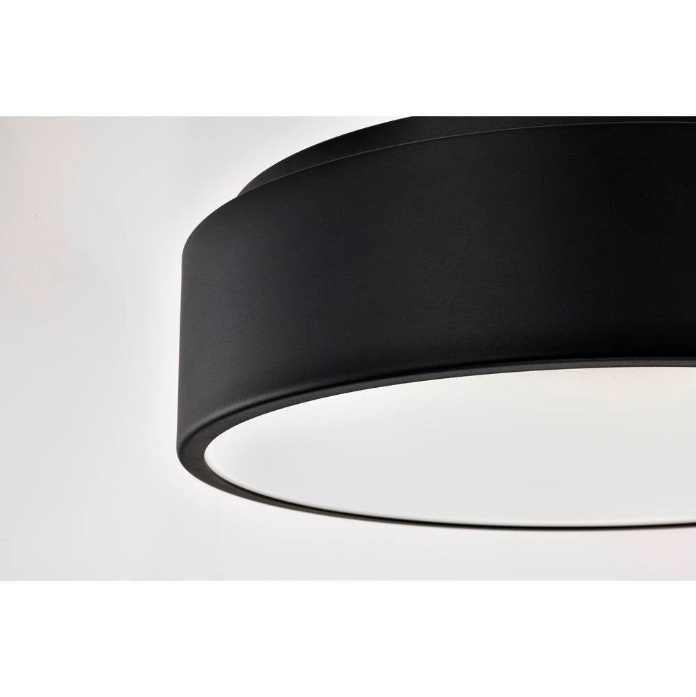 Nuvo 62-1452R1 Black Orbit - 20 Watt Led Flush Mount - Black Finish Image 4