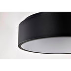 Nuvo 62-1452R1 Black Orbit - 20 Watt Led Flush Mount - Black Finish Image 3