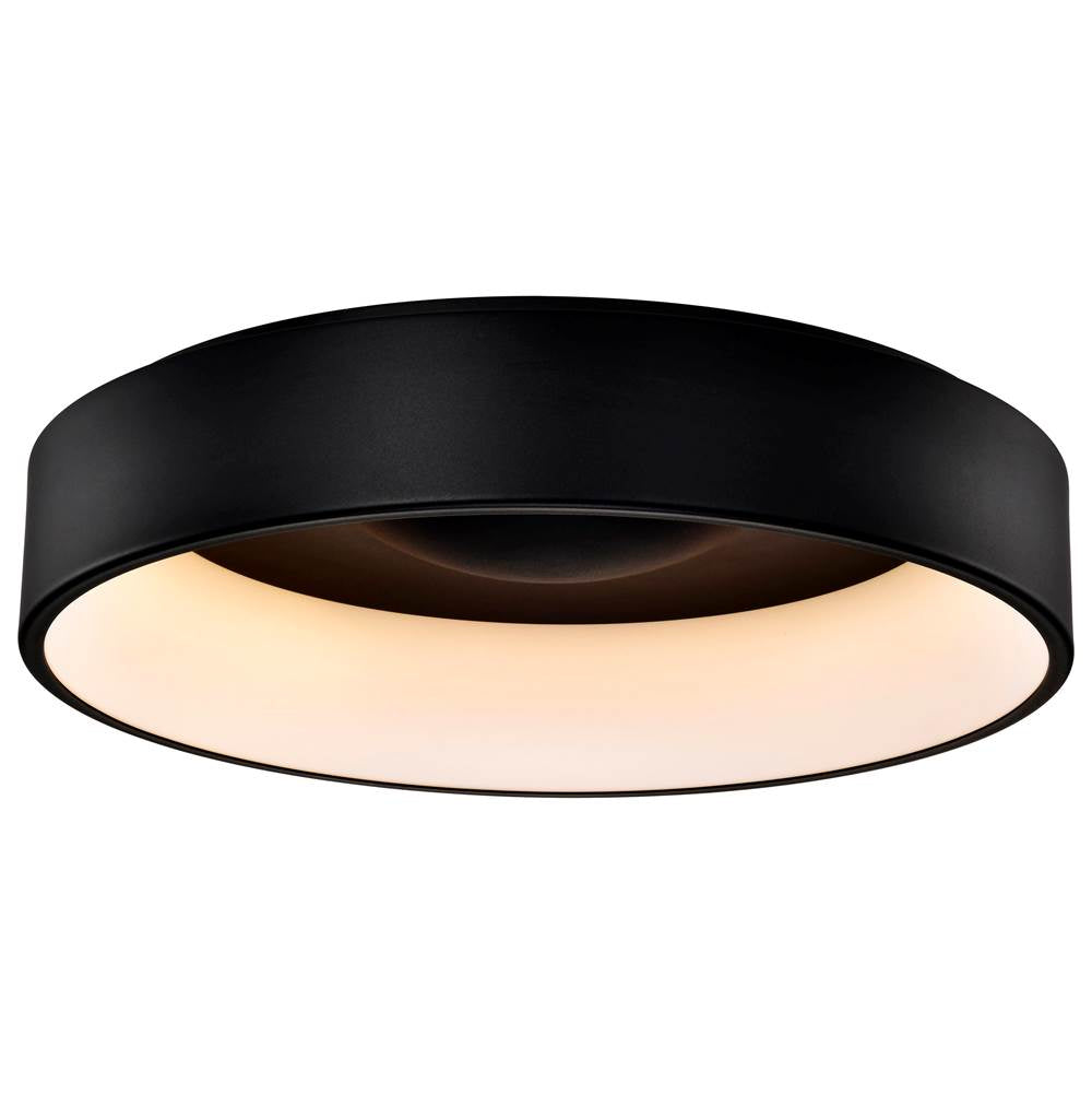 Nuvo Orbit - 30 Watt Led Flush Mount - Black Finish