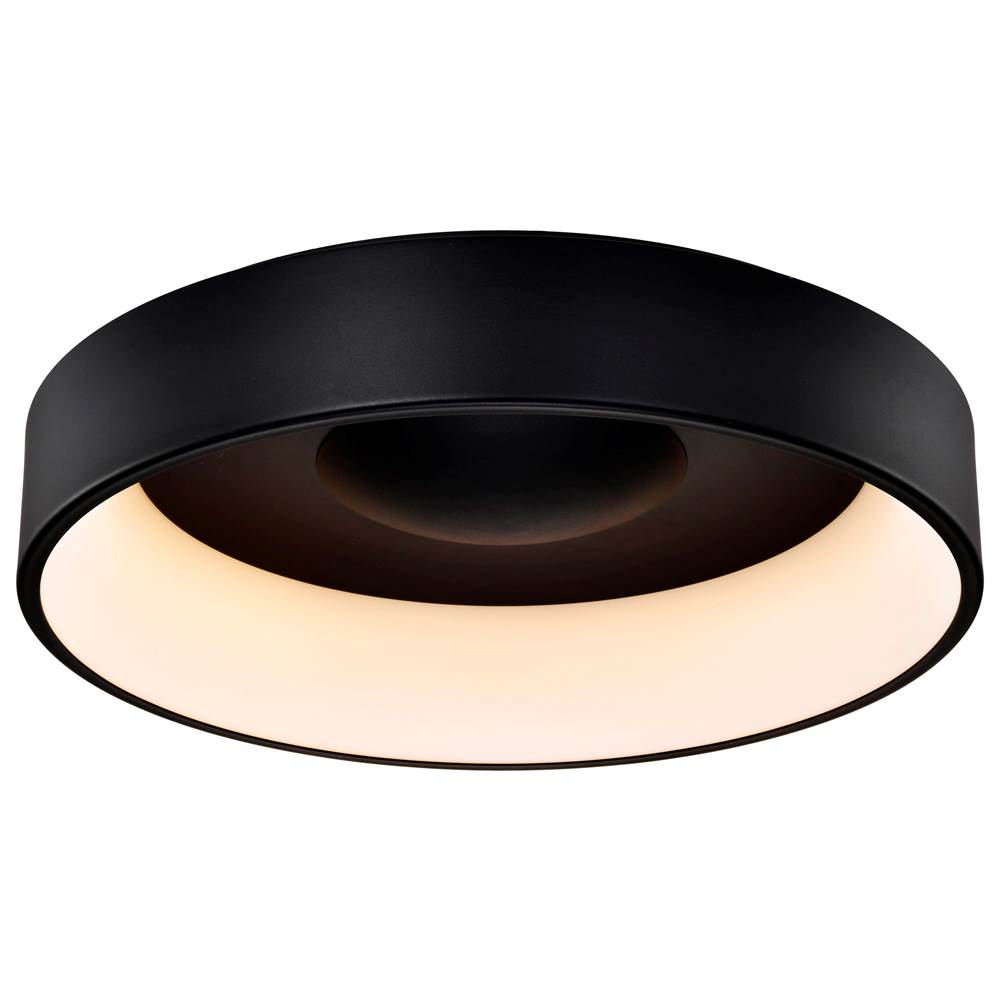 Nuvo 62-1454R1 Black Orbit - 30 Watt Led Flush Mount - Black Finish Image 8