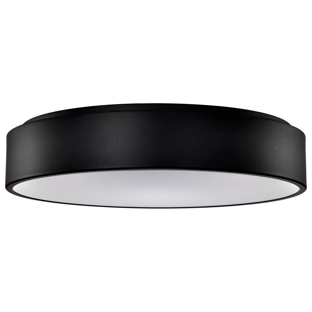Nuvo 62-1454R1 Black Orbit - 30 Watt Led Flush Mount - Black Finish Image 4