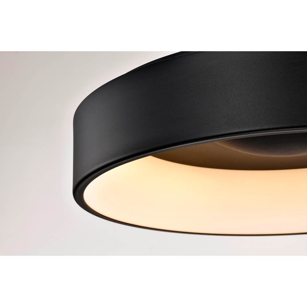 Nuvo 62-1454R1 Black Orbit - 30 Watt Led Flush Mount - Black Finish Image 3