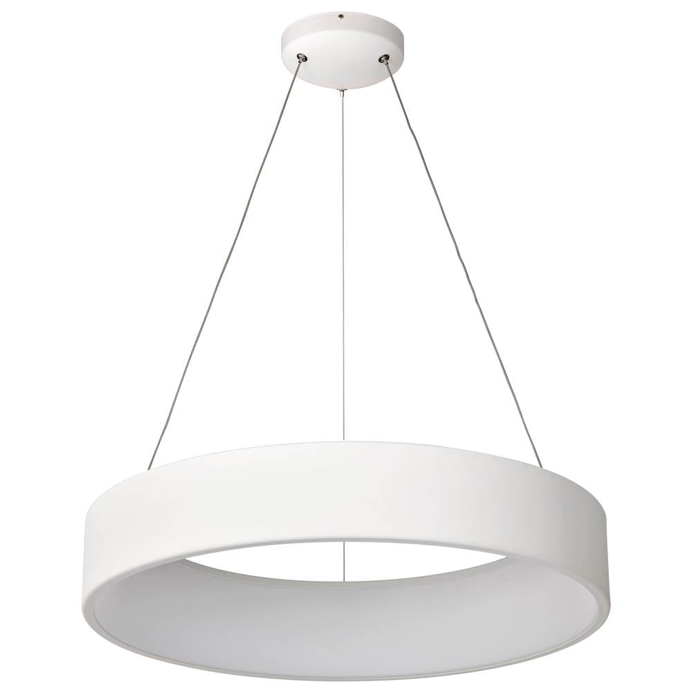 Nuvo 62-1457R1 White Orbit - 30 Watt Led Pendant - White Finish Image 1