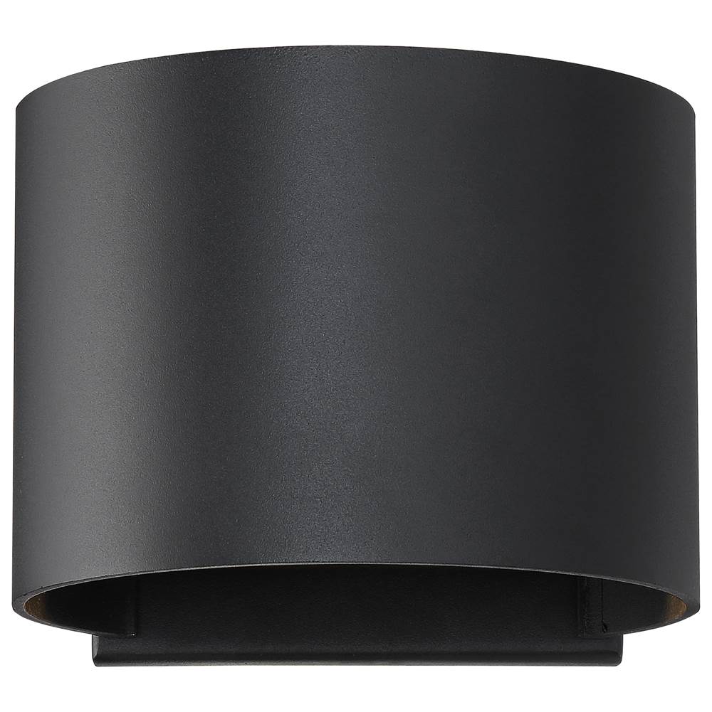 Nuvo 62-1464R1 Matte Black Lightgate Led Round Sconce Image 1