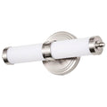 Nuvo Kagen Small Vanity; Led; Brushed Nickel Finish; White Acrylic Lens