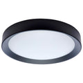 Nuvo Selene; 17 Inch Led Flush Mount; Cct Selectable; Black Finish
