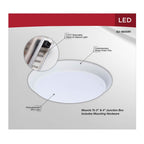 Nuvo 62-1800R1 White 7 Inch Led Disk Light - 27k/3k/35k/4k/5k Cct Selectable - White Finish - 6 Unit Contractor Pack Image 3