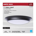 Nuvo 62-1803R1 Bronze 7'' Led Disk Light Bronze Finis Image 4