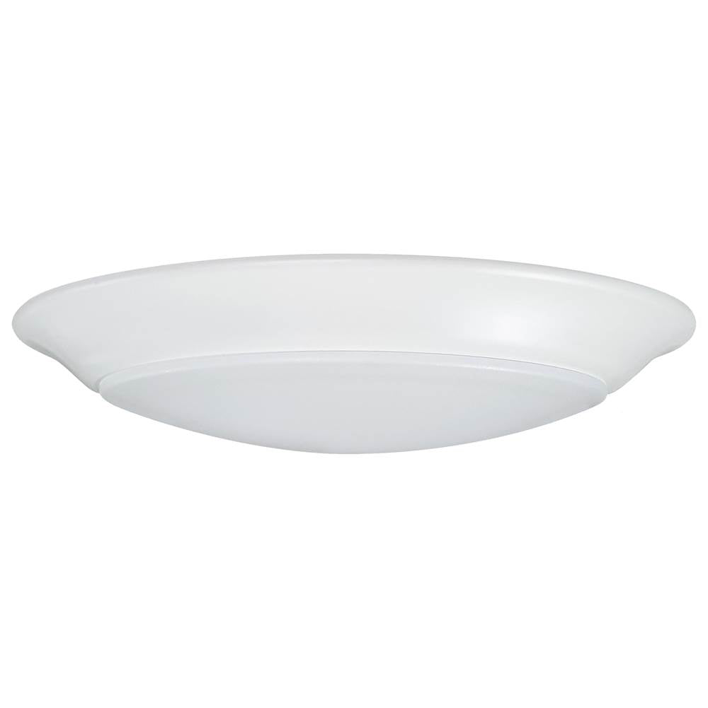 Nuvo  8 Watt; 7 Inch Led Disk Light; White Finish; Cct Selectable