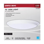 Nuvo 62-1815R1 White 10'' Led 9.8w Disk Light White Image 4