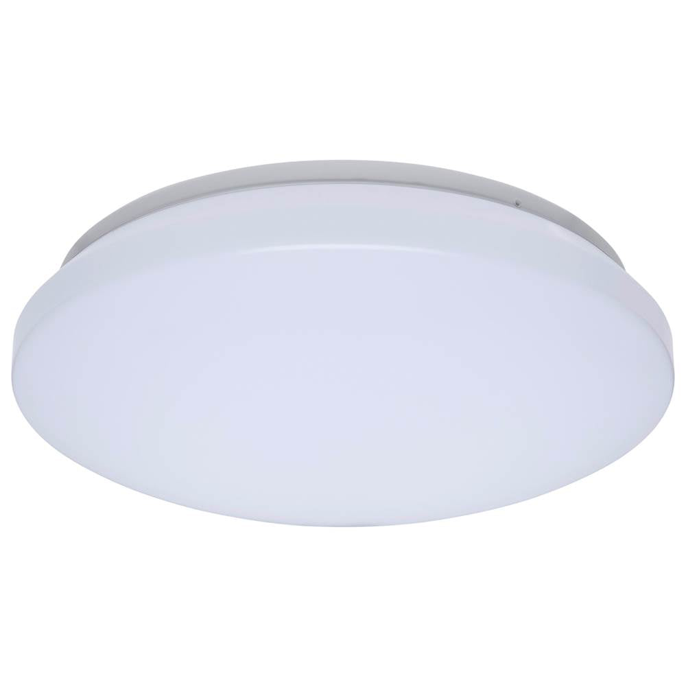 Nuvo 62-1851 White 11 Inch Led Cloud Fixture With Sensor - 11.5 Watts - 27k/30k/35k/40k/50k Cct Selectable - Round Shape - White Finish - 120 Volt Image 1