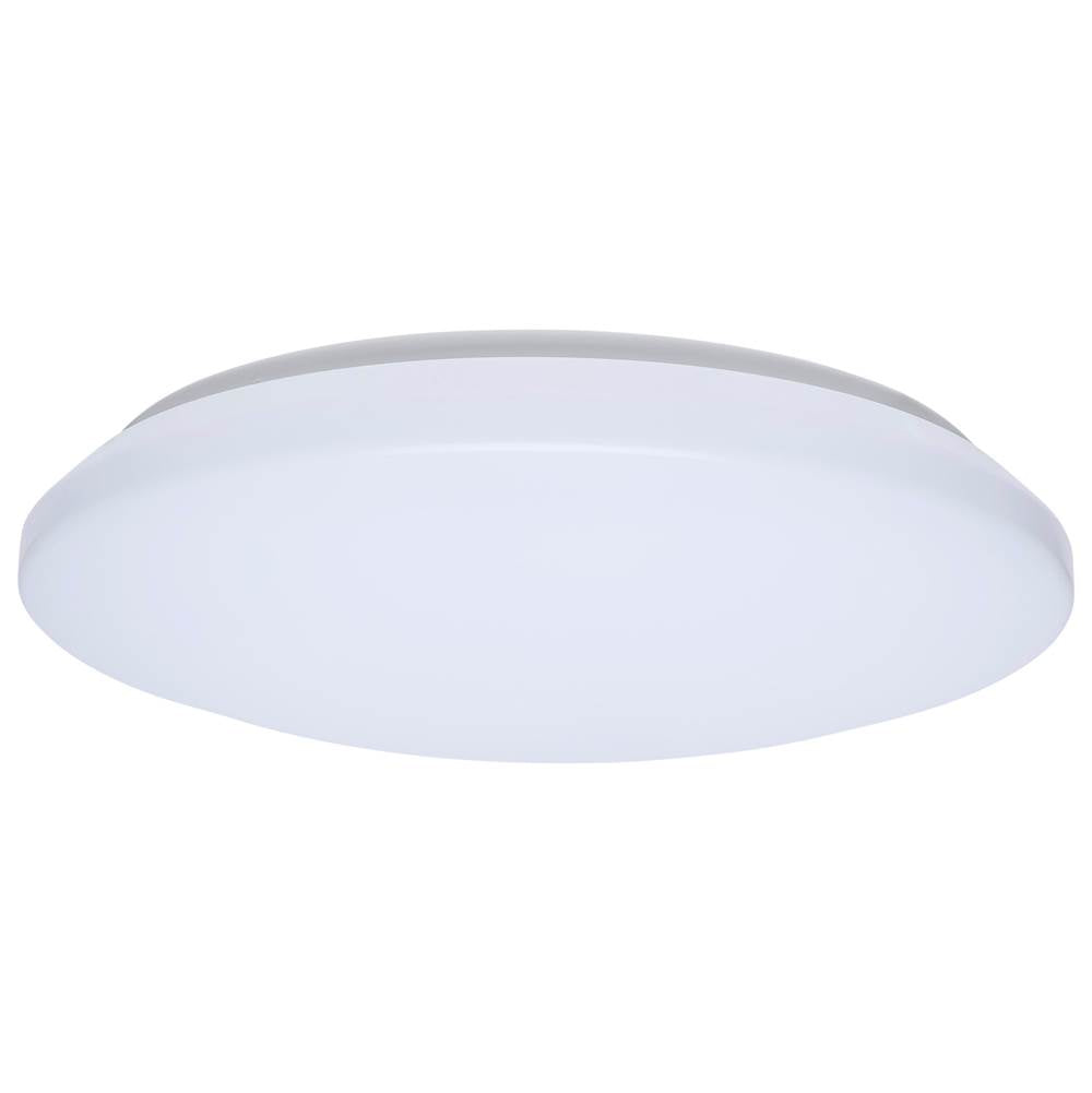 Nuvo 62-1852 White 14 Inch Led Cloud Fixture - 15 Watts - 27k/30k/35k/40k/50k Cct Selectable - Round Shape - White Finish - 120 Volt Image 1