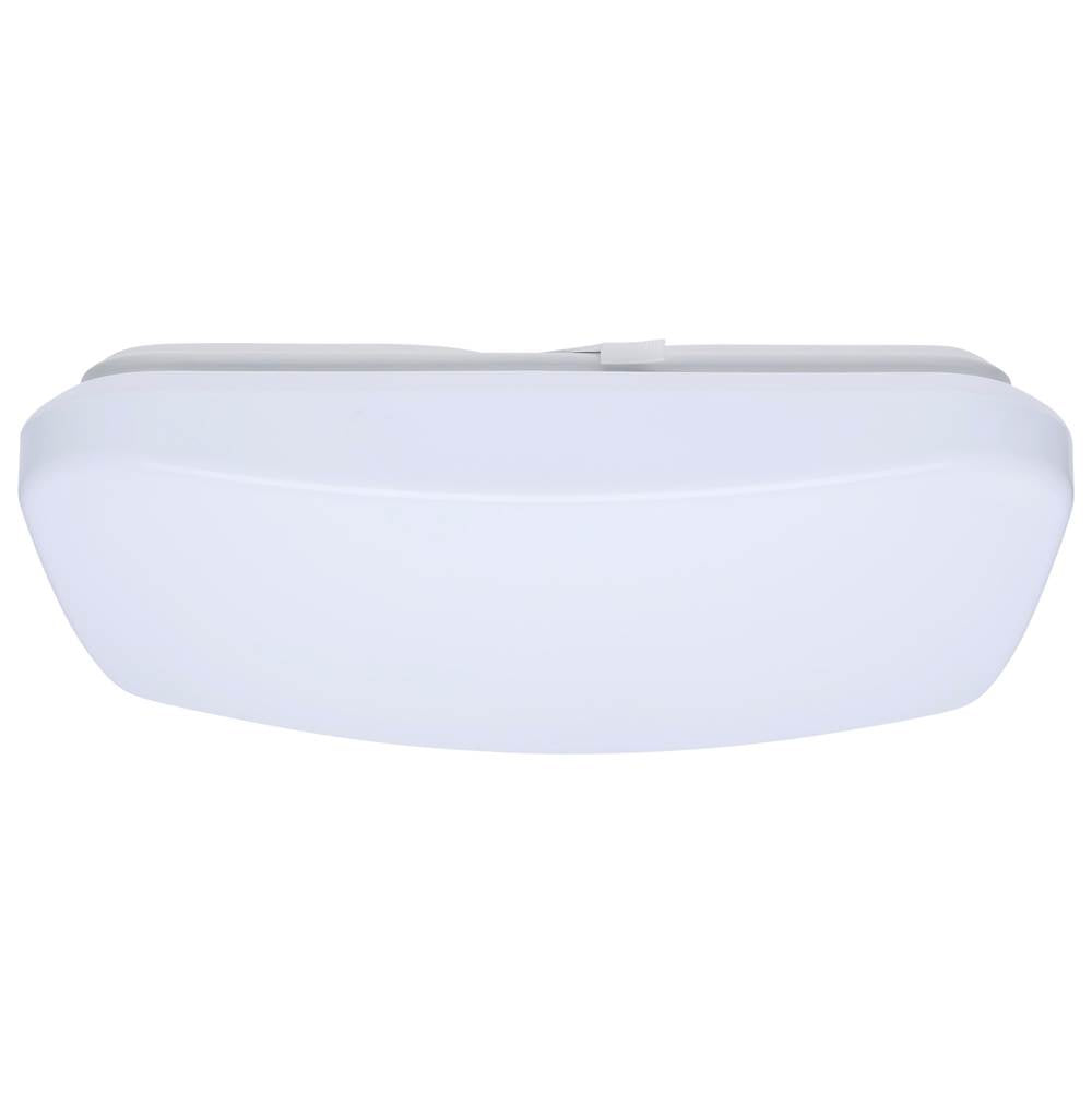 Nuvo 62-1856 White 14 Inch Led Cloud Fixture - 17 Watts - 27k/30k/35k/40k/50k Cct Selectable - Square Shape - White Finish - 120 Volt Image 1