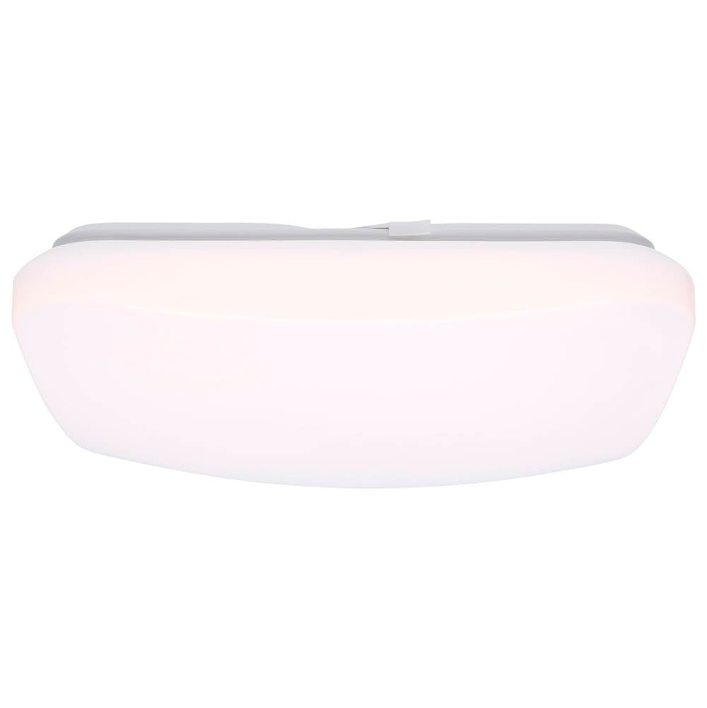Nuvo  14 Inch Led Cloud Fixture - 17 Watts - 27k/30k/35k/40k/50k Cct Selectable - Square Shape - White Finish - 120 Volt