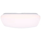 Nuvo  14 Inch Led Cloud Fixture With Sensor - 17 Watts - 27k/30k/35k/40k/50k Cct Selectable - Square Shape - White Finish - 120 Volt