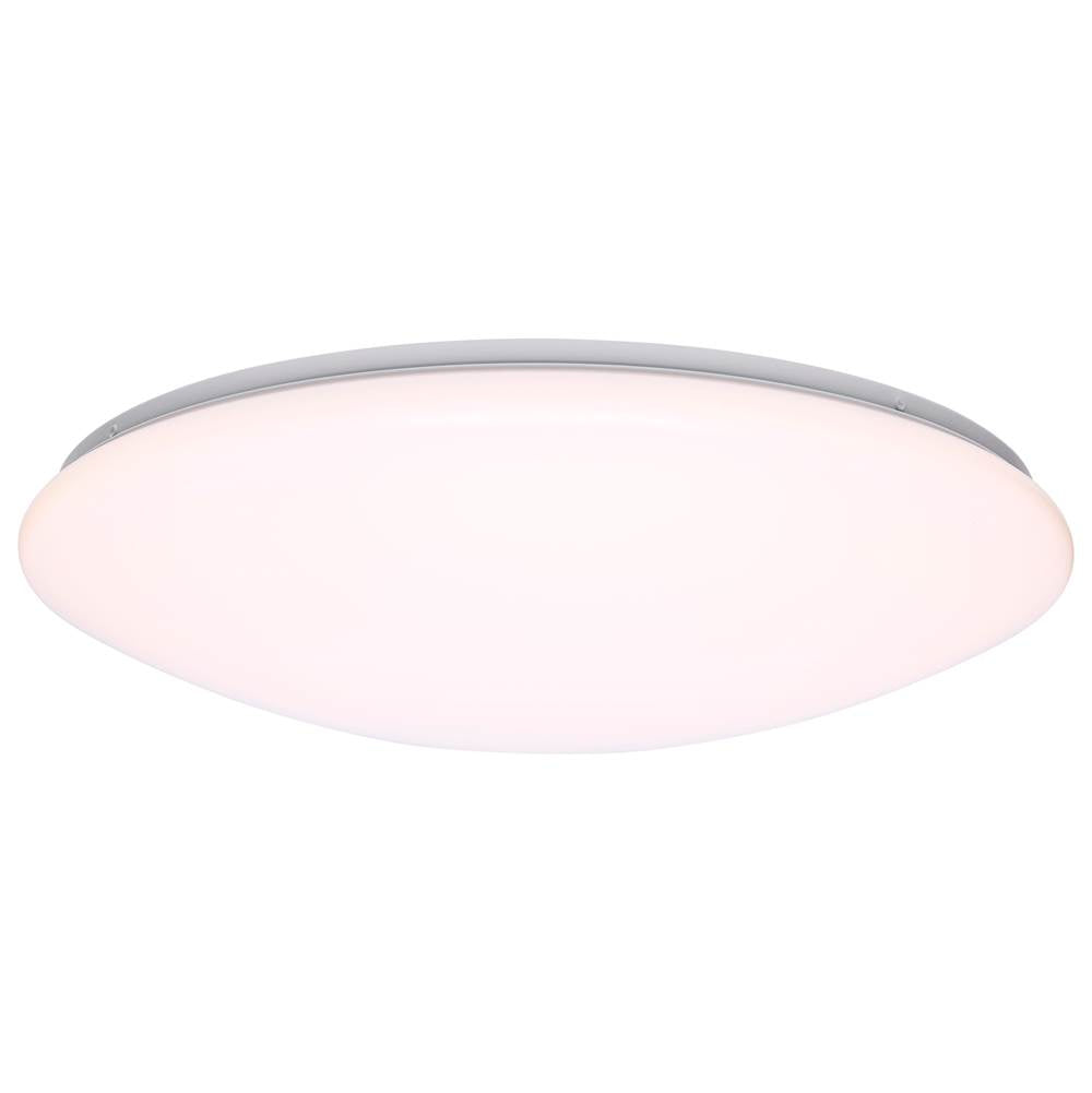 Nuvo  19 Inch Led Cloud Fixture - 25 Watts - 27k/30k/35k/40k/50k Cct Selectable - Round Shape - White Finish - 120 Volt