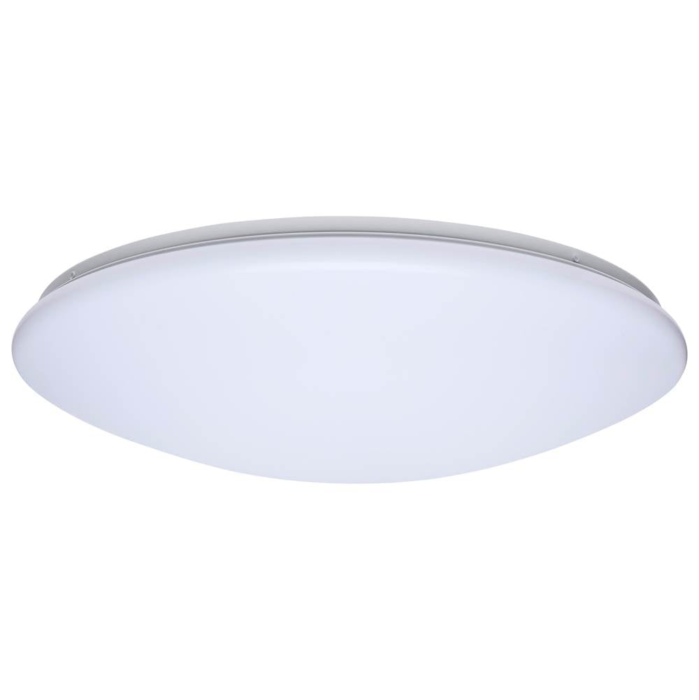 Nuvo 62-1859 White 19 Inch Led Cloud Fixture With Sensor - 25 Watts - 27k/30k/35k/40k/50k Cct Selectable - Round Shape - White Finish - 120 Volt Image 1