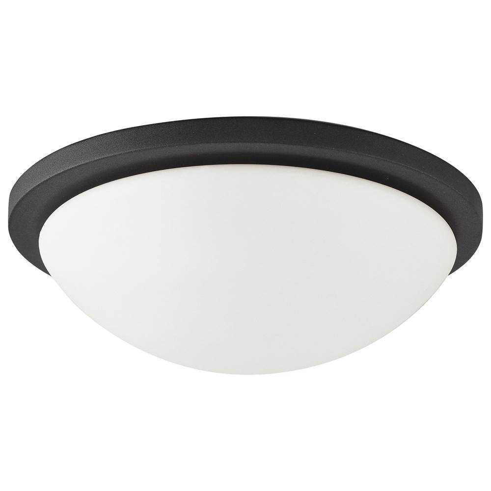Nuvo Button; 13 Inch Led Flush Mount Fixture; Matte Black Finish; Cct Selectable; 120 Volts