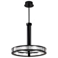 Nuvo Darrow; 24 Inch Led Pendant; Matte Black; Acrylic Panels