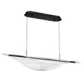 Nuvo Geneva; 46 Inch Led Island Pendant; Matte Black; Silk Screened Acrylic Lens