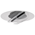 Nuvo Geneva; 18 Inch Led Flush Mount; Matte Black; Silk Screeened Acrylic Lens