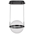 Nuvo Arvada; 12 Inch Led Pendant; Matte Black; Silk Screened Acrylic Lens