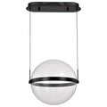 Nuvo Arvada; 16 Inch Led Pendant; Matte Black; Silk Screened Acrylic Lens