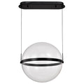 Nuvo Arvada; 20 Inch Led Pendant; Matte Black; Silk Screened Acrylic Lens