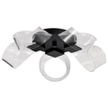 Nuvo Barnett; 21 Inch Led Flush Mount; Matte Black; Silk Screened Acrylic Lens