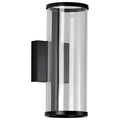 Nuvo Vale; 5 Inch Led Sconce; Matte Black; Silk Screened Acrylic Lens