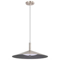 Nuvo Corrine; 18 Inch Led Pendant; Brushed Nickel; 3k/4k/5k Cct Selectable